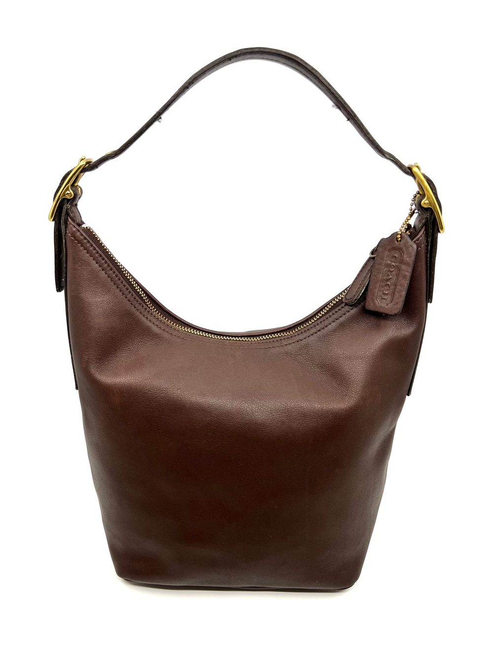 Vintage Coach Legacy West Hobo Shoulder Bag Mahogany Leather 9832
